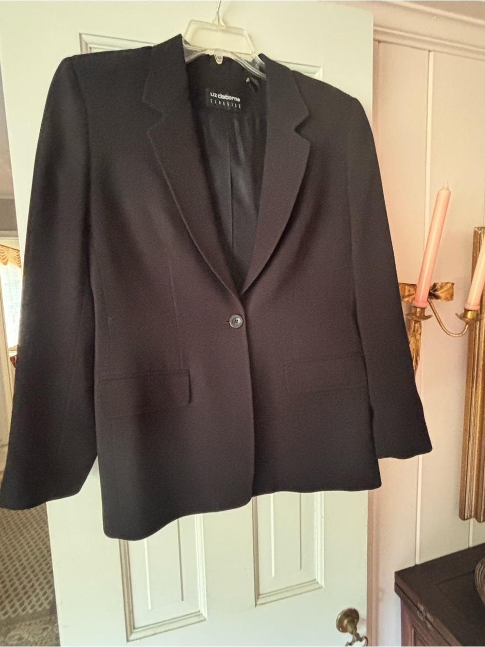 Liz Claiborne Black Women's Single-Button Blazer